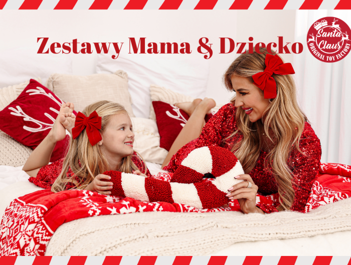 Mama i córka w świątecznym stylu